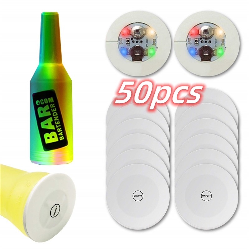 Wine Beer Liquor - 50/20/10/1 adet LED Bardak Aydınlık Likör