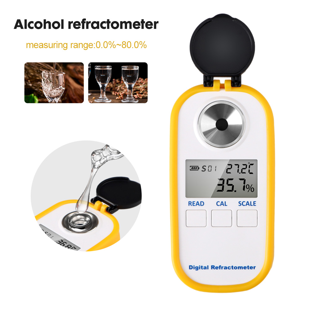 Wine To Beer To Liquor - Dijital Alkol Refraktometre 0-80% Yüksek Doğruluk