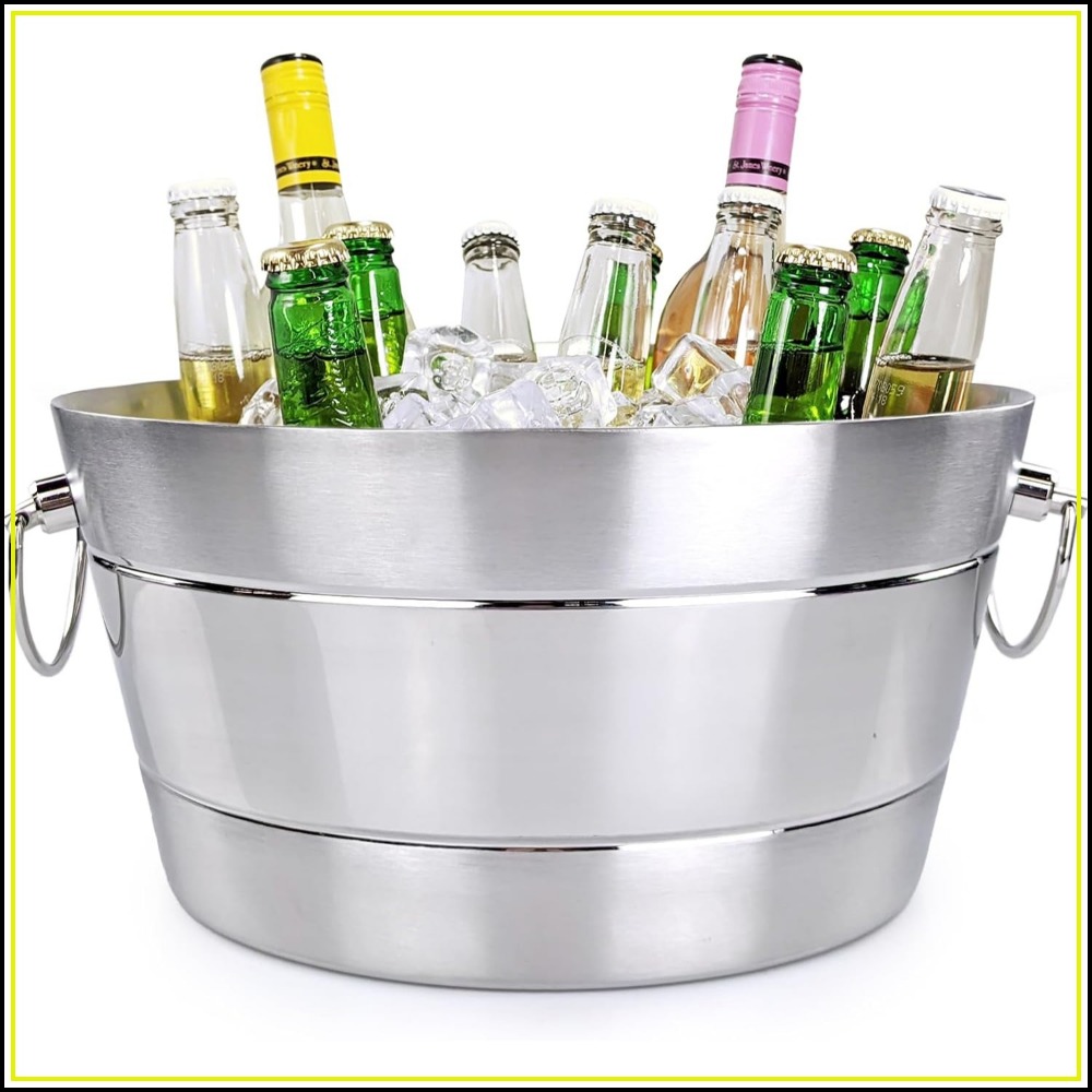 Wine Beer Images - Çift Cidarlı Paslanmaz Çelik Buz Kovası,