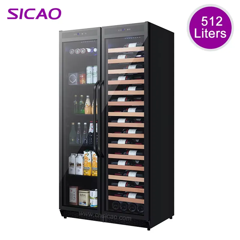 Wine With Beer Mix - Ankastre İçecek Dolabı Çift Kapılı Şarap