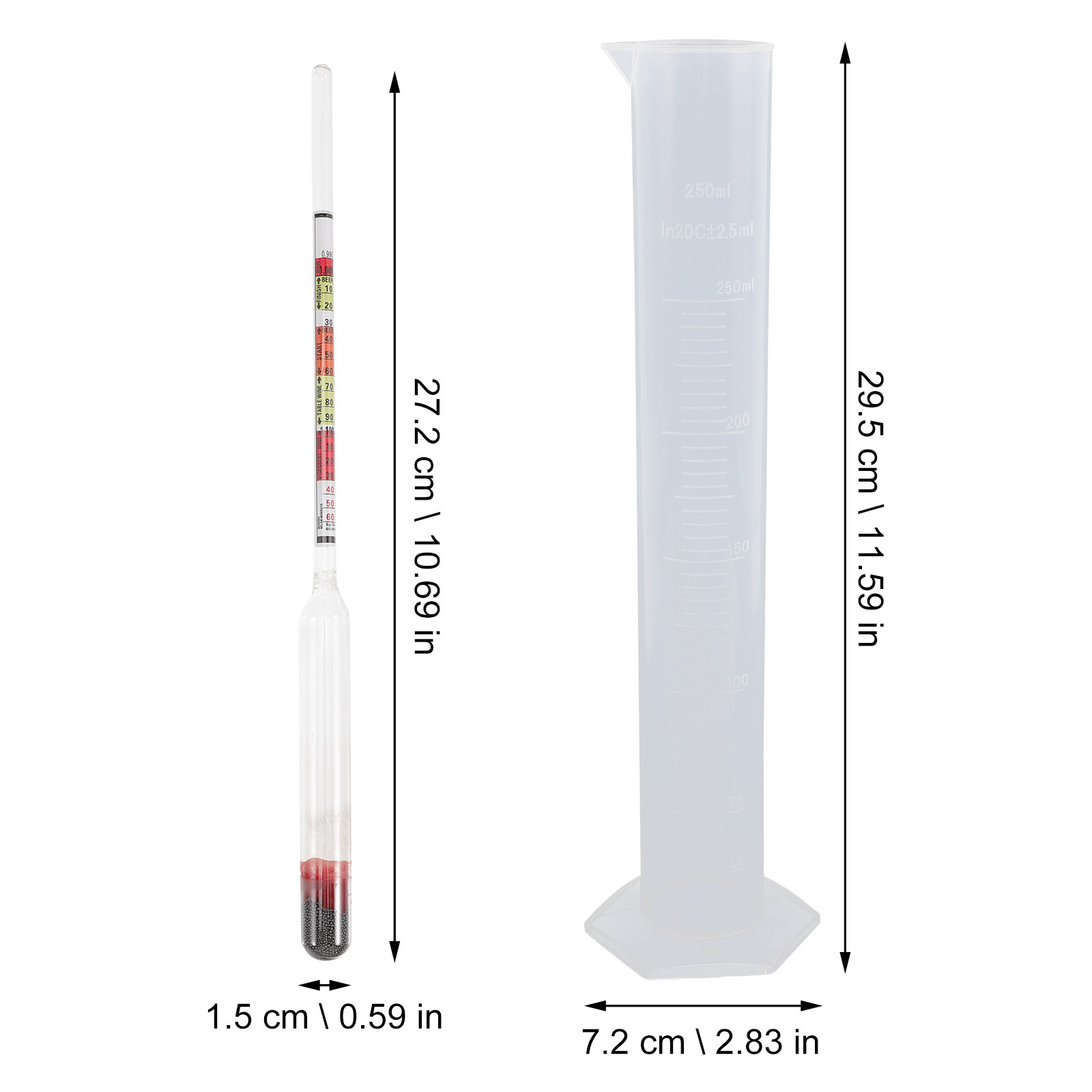 1 Set Hidrometre Kiti Üçlü Ölç - Wine To Beer To Liquor incelemesi ve fiyatı