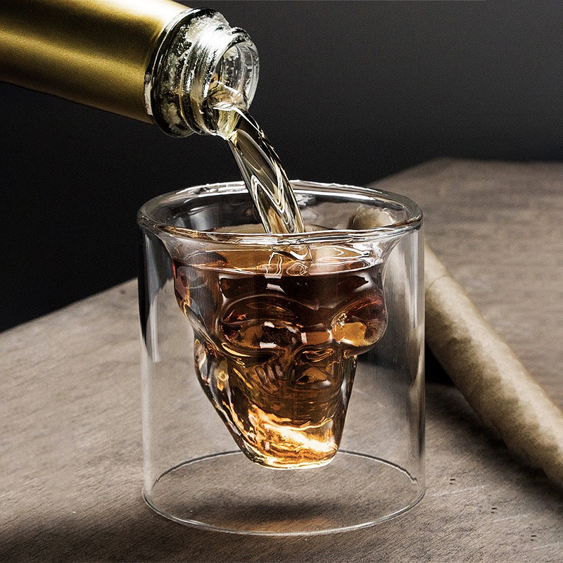 Yaratıcı Cam Kafatası Bira Kup - Wine To Beer To Liquor incelemesi ve fiyatı