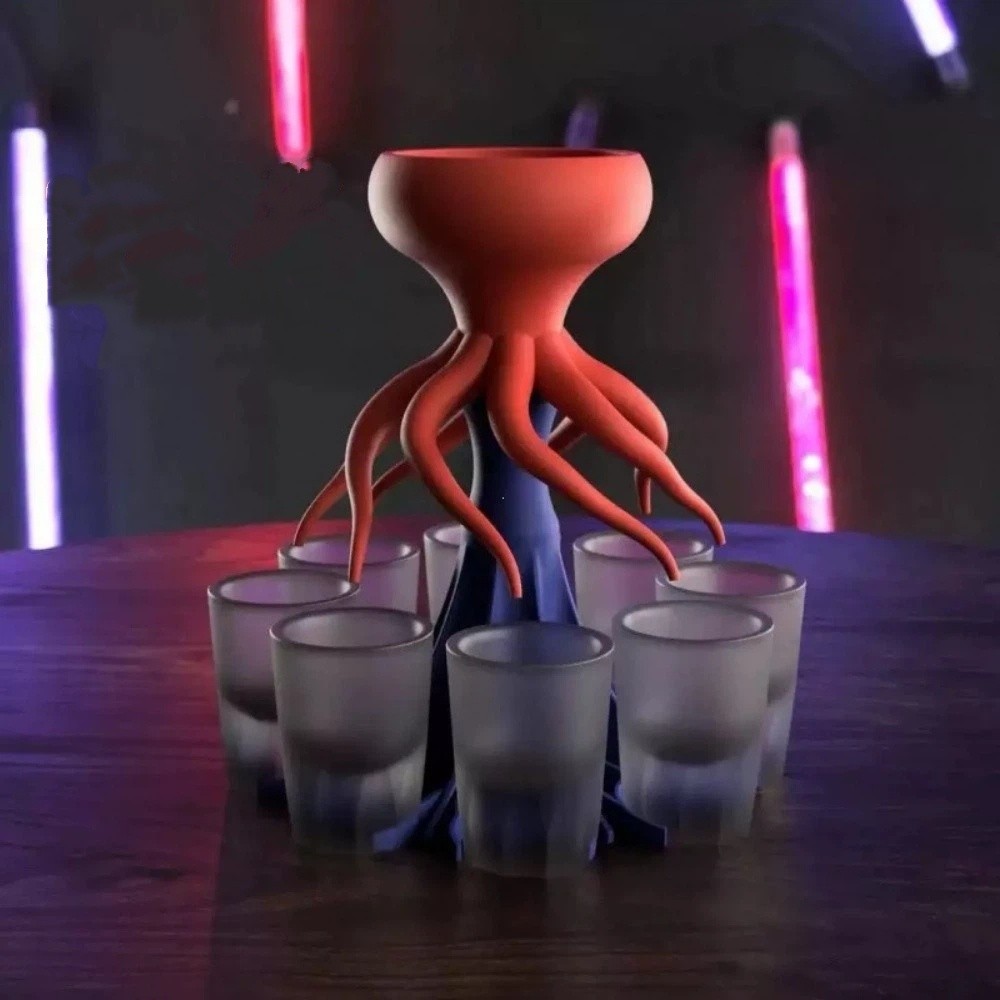 8 Delikli 3D Baskılı Şarap Dağ - Wine To Beer To Liquor incelemesi ve fiyatı