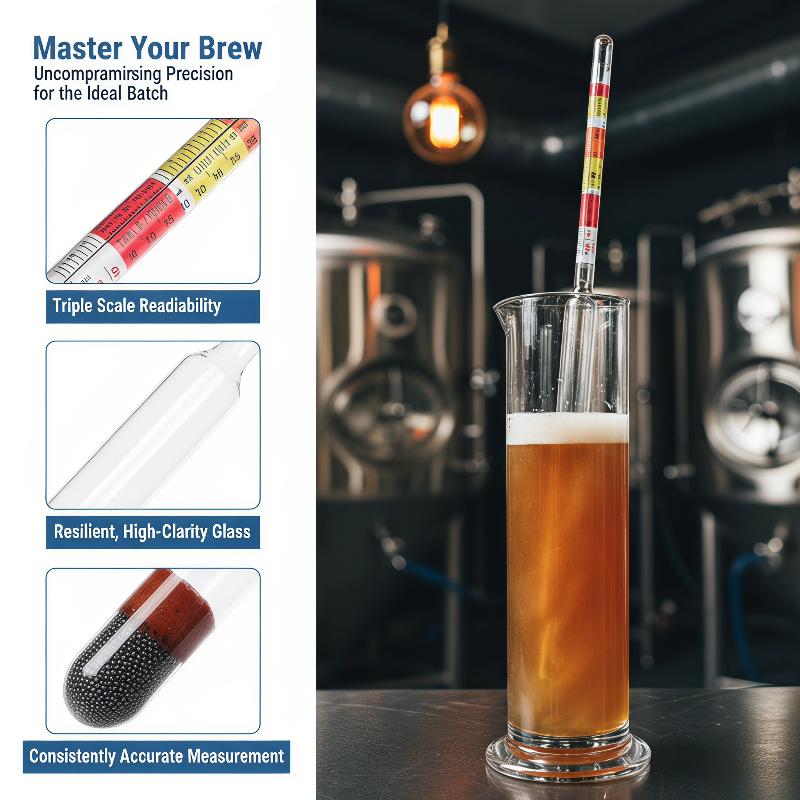 1 Adet 3 Ölçekli Hidrometre, E - Wine Beer And Cider incelemesi ve fiyatı
